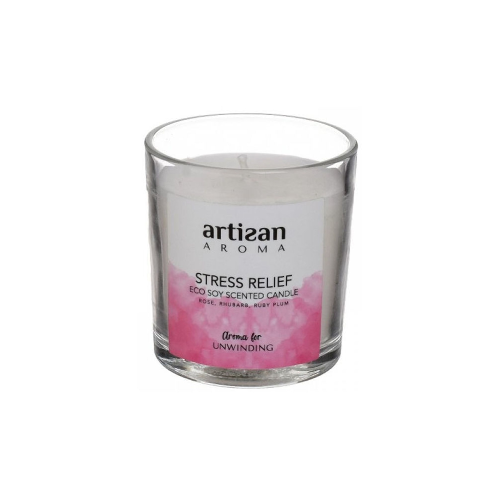 ΑΡΩΜΑΤΙΚΟ ΚΕΡΙ 120g 7,5Χ7Χ8 ΑΡΩΜΑ STRESS RELIEF Inart 6-80-933-0016-A